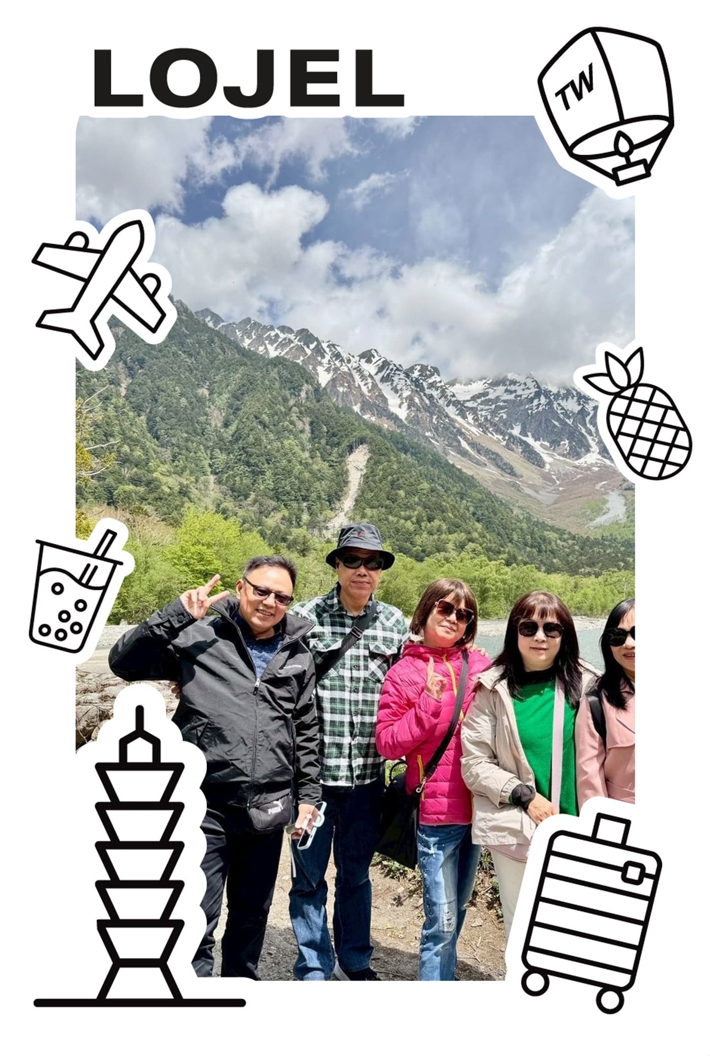 LOJEL 開幕:多人合照套上旅行邊框