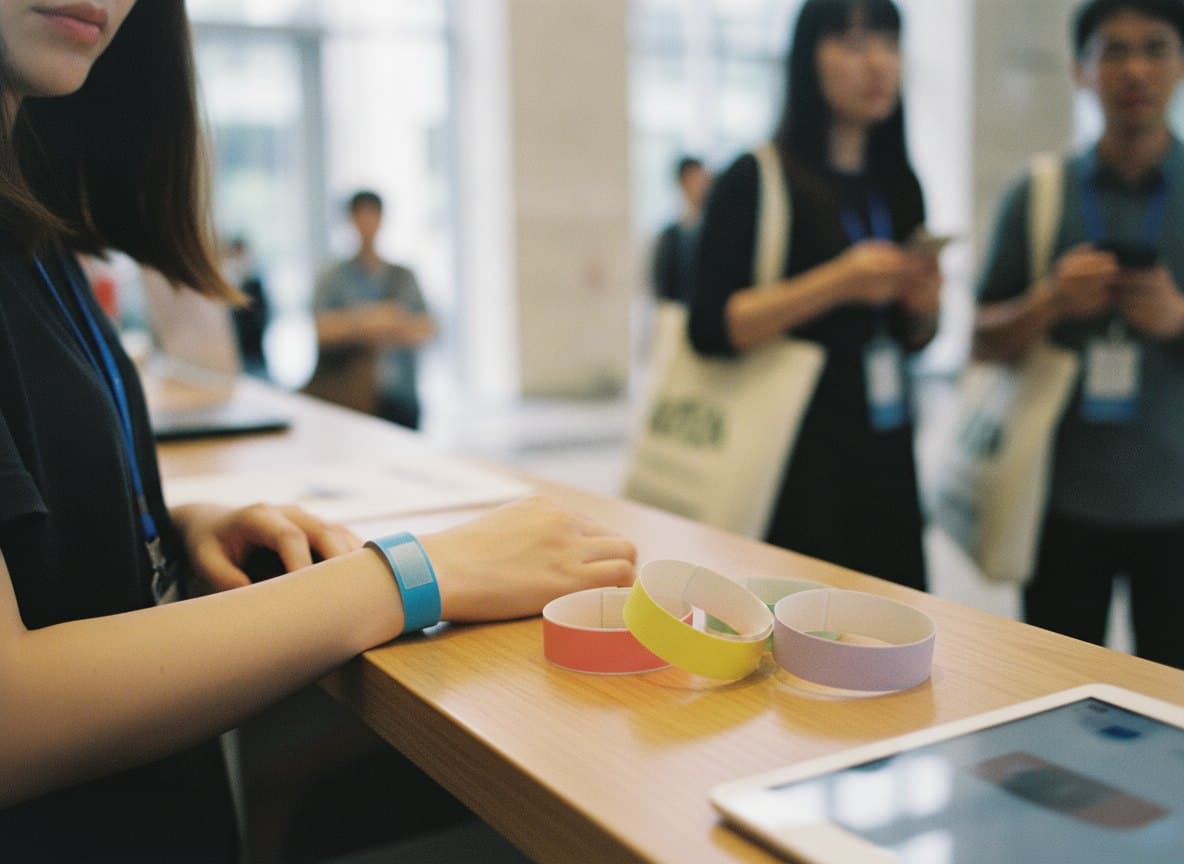 RFID 紙手環(Tyvek 材質),黏貼式封口,可全彩印刷